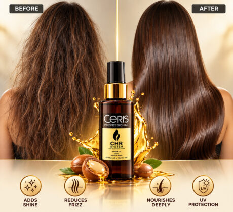 argan keratin before after