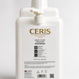 CERIS Keratin Shampoo 5 Litre – Professional Salon Hair Care with Keratin, Collagen & Biotin, Strengthening Formula