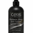 CERIS Professional Platinum Silver Anti-Yellow Conditioner 600ml – Neutralises Orange & Yellow Tones from Bleached Hair-for Better Results use with Ceris Black Shampoo