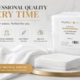 Purestone Professional Disposable Hair & Beauty Towels White Pack of 25 – Ultra Absorbent Soft Salon Towels for Hairdressers, Barbers, Spas, Gyms & Beauty Centres – 90cm x 40cm