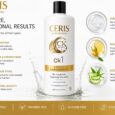 CERIS Professional Keratin Treatment Set – Complete 2 Step Hair Smoothing System, CK1 Purifying Shampoo 1000 ml + CK2 Keratin Treatment 1000ml – FREE 250ml After Care Shampoo & Conditioner